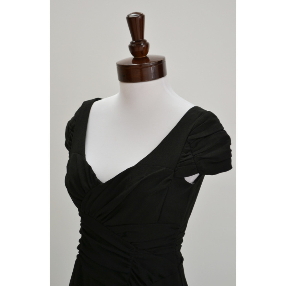 New Nanette Lepore Dress Ruched Holiday Size 10 - Picture 5 of 8